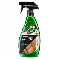 Sản phẩm chăm sóc da Turtle Wax Luxe Leather Cleaner & Conditioner với công thức ba tác động làm sạch, bảo dưỡng và bảo vệ bề mặt da.