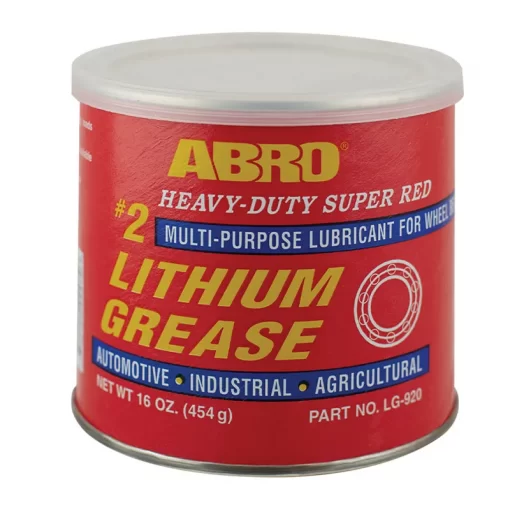 Mỡ bò Abro Heavy-Duty Super Red Lithium Grease bôi trơn bảo dưỡng đa năng.