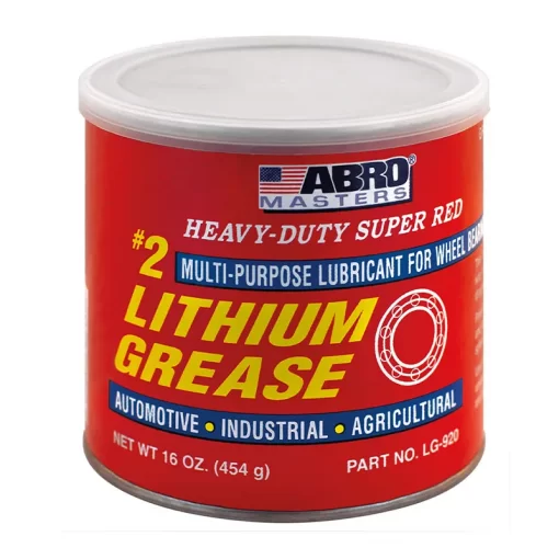 Mỡ bò Abro Heavy-Duty Super Red Lithium Grease bôi trơn bảo dưỡng đa năng.